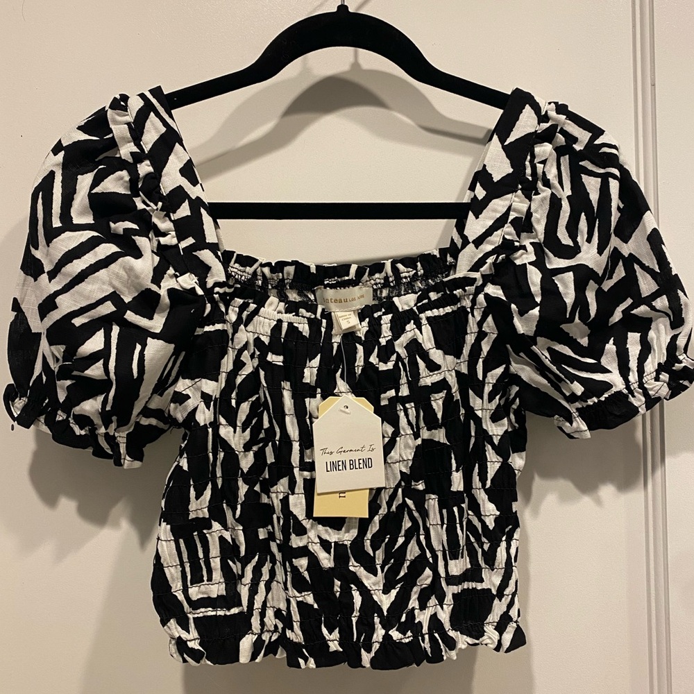Black/White Blouse